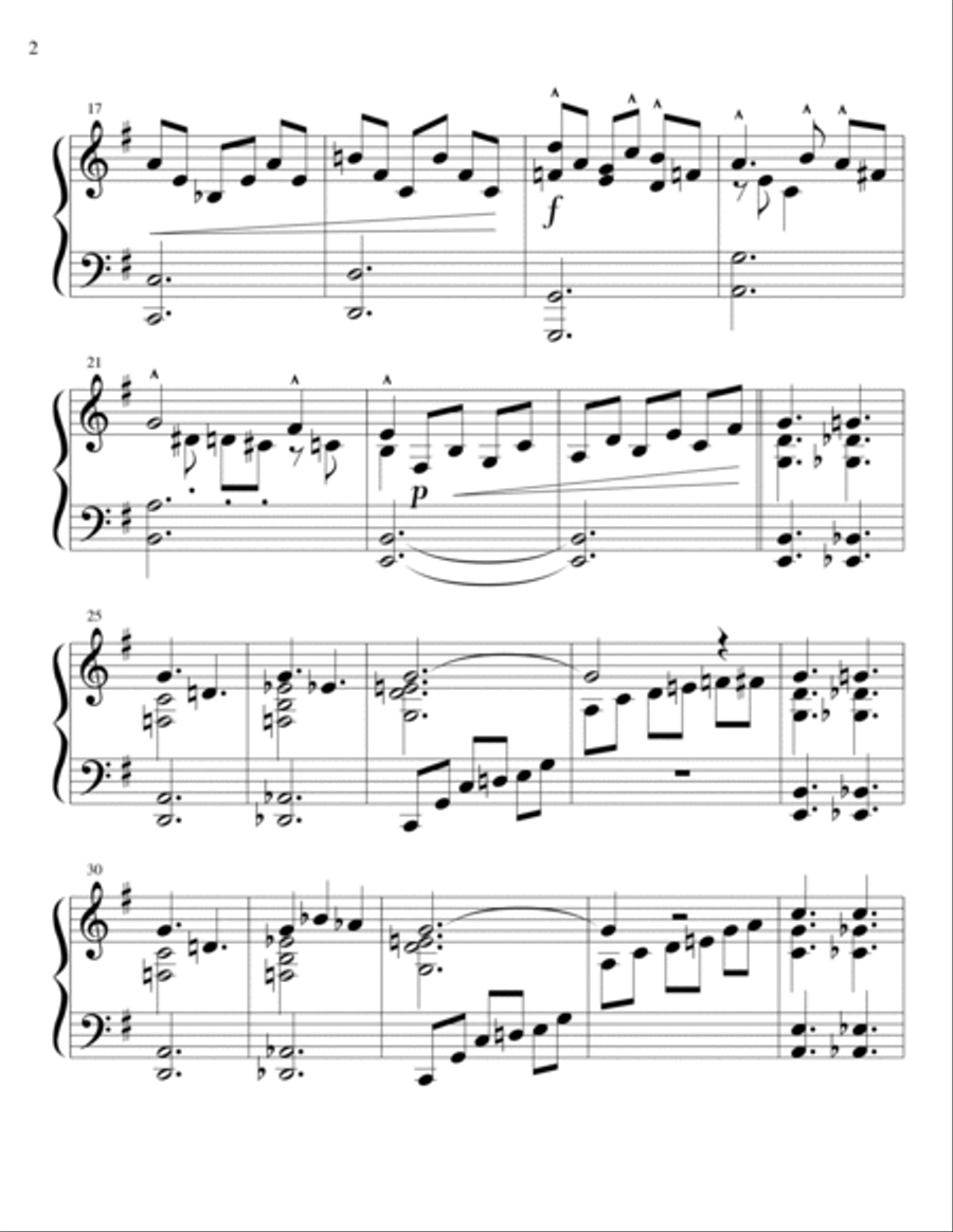 We Three Kings (of Orient Are) Piano Solo scores gallery preview page 2