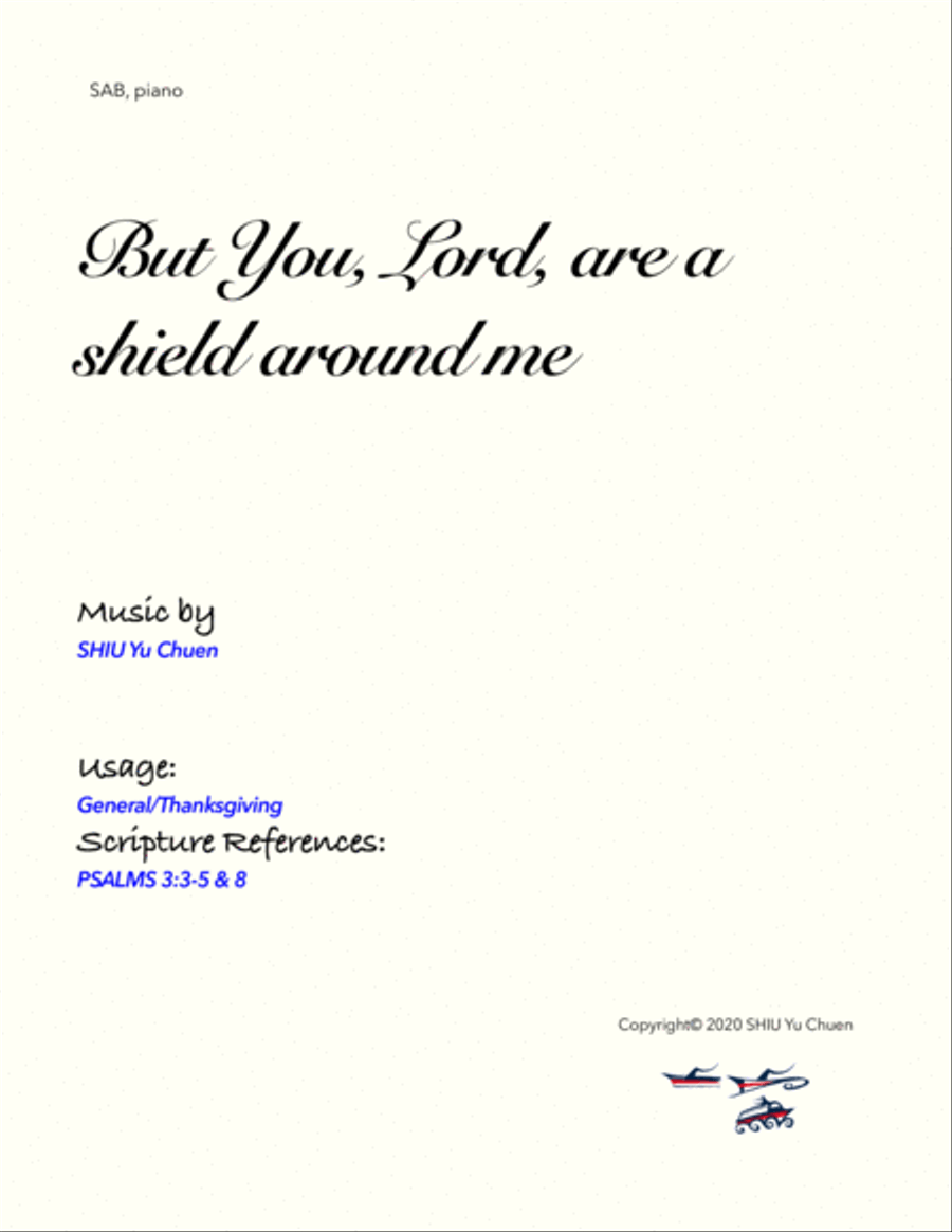 But You, Lord, are a shield around me SAB scores gallery preview page 1