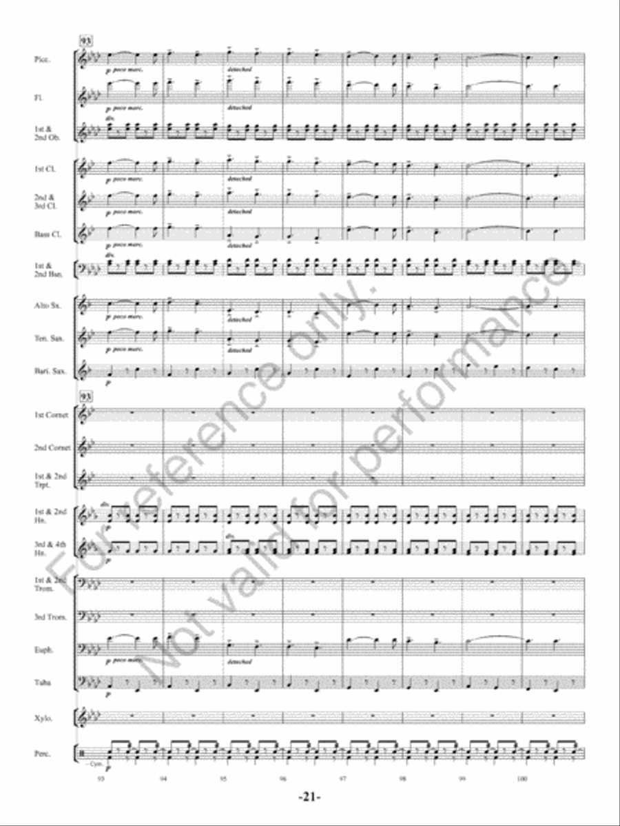The Charlatan Concert Band scores gallery preview page 22