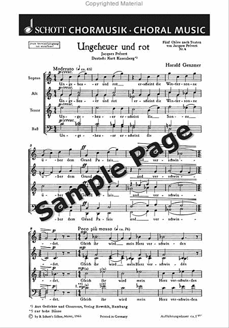 Ungeheuer Und Rot Erscheint Die SSAATTBB scores gallery preview page 2