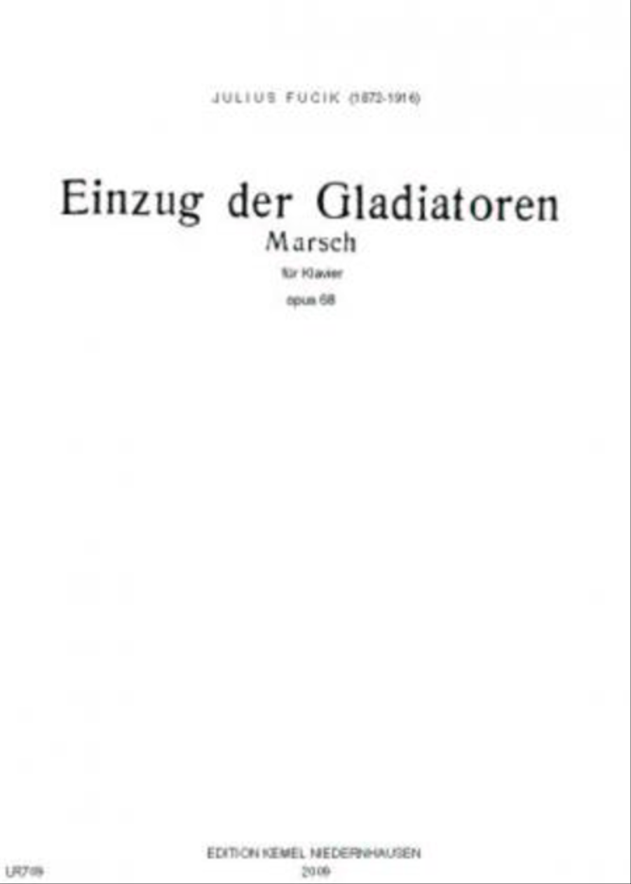 Einzug der Gladiatoren Piano Solo scores gallery preview page 1