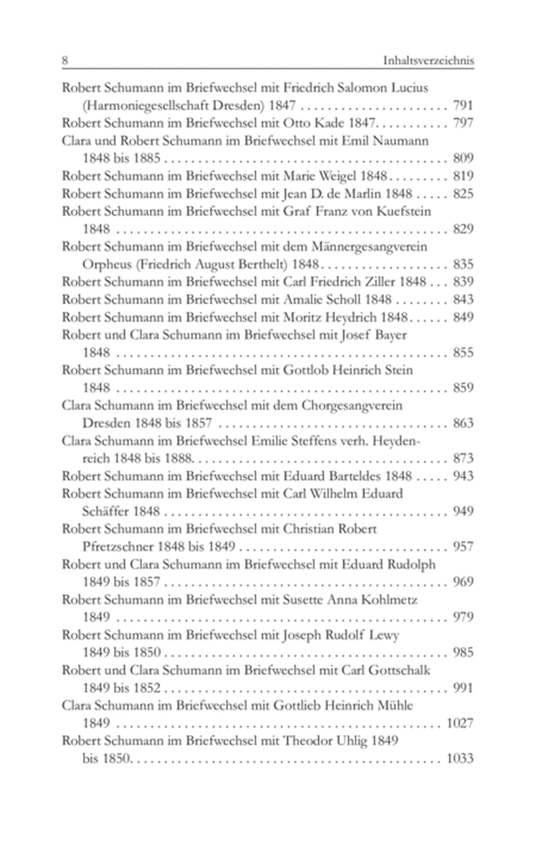 Schumann Briefedition: Briefwechsel mit Korrespondenten in Dresden