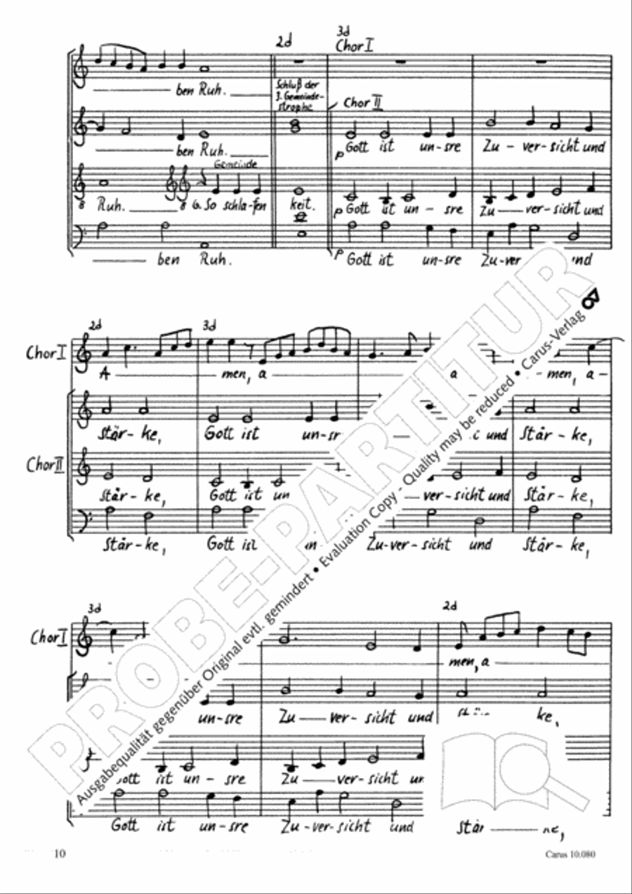 Christe, du bist der helle Tag SSATB scores gallery preview page 10