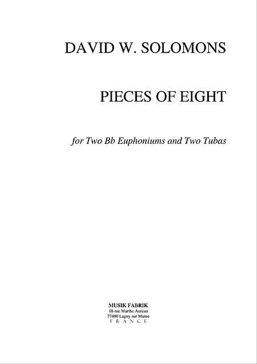 Pieces of Eight Pieces of Eight Euphonium scores gallery preview page 1
