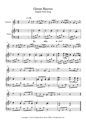 Greensleeves - English Folk Song (Clarinet + Piano)