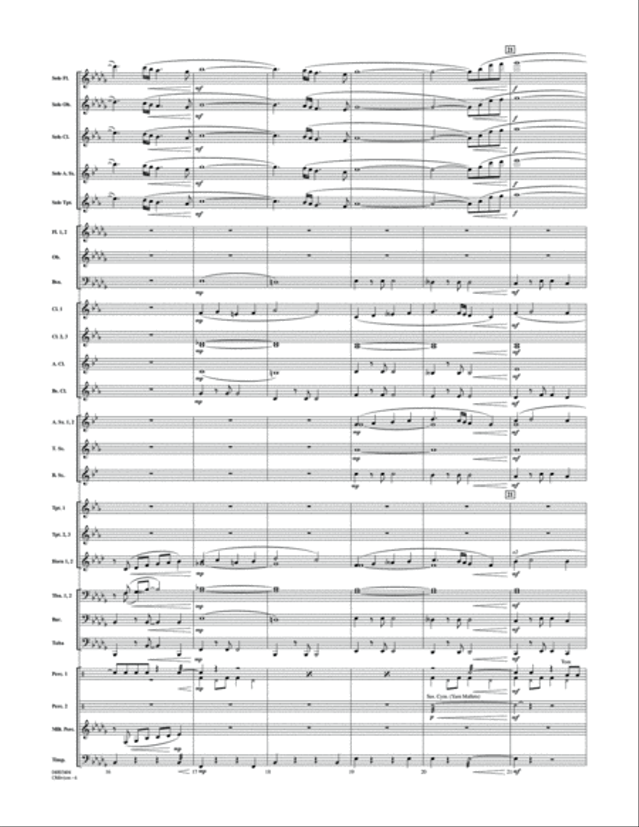 Oblivion - Conductor Score (Full Score) Concert Band scores gallery preview page 5