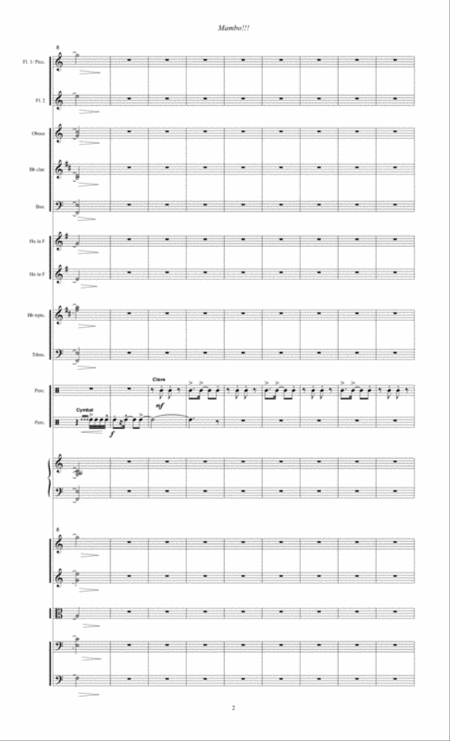 Mambo!!! (2003) for orchestra Small Ensemble scores gallery preview page 4