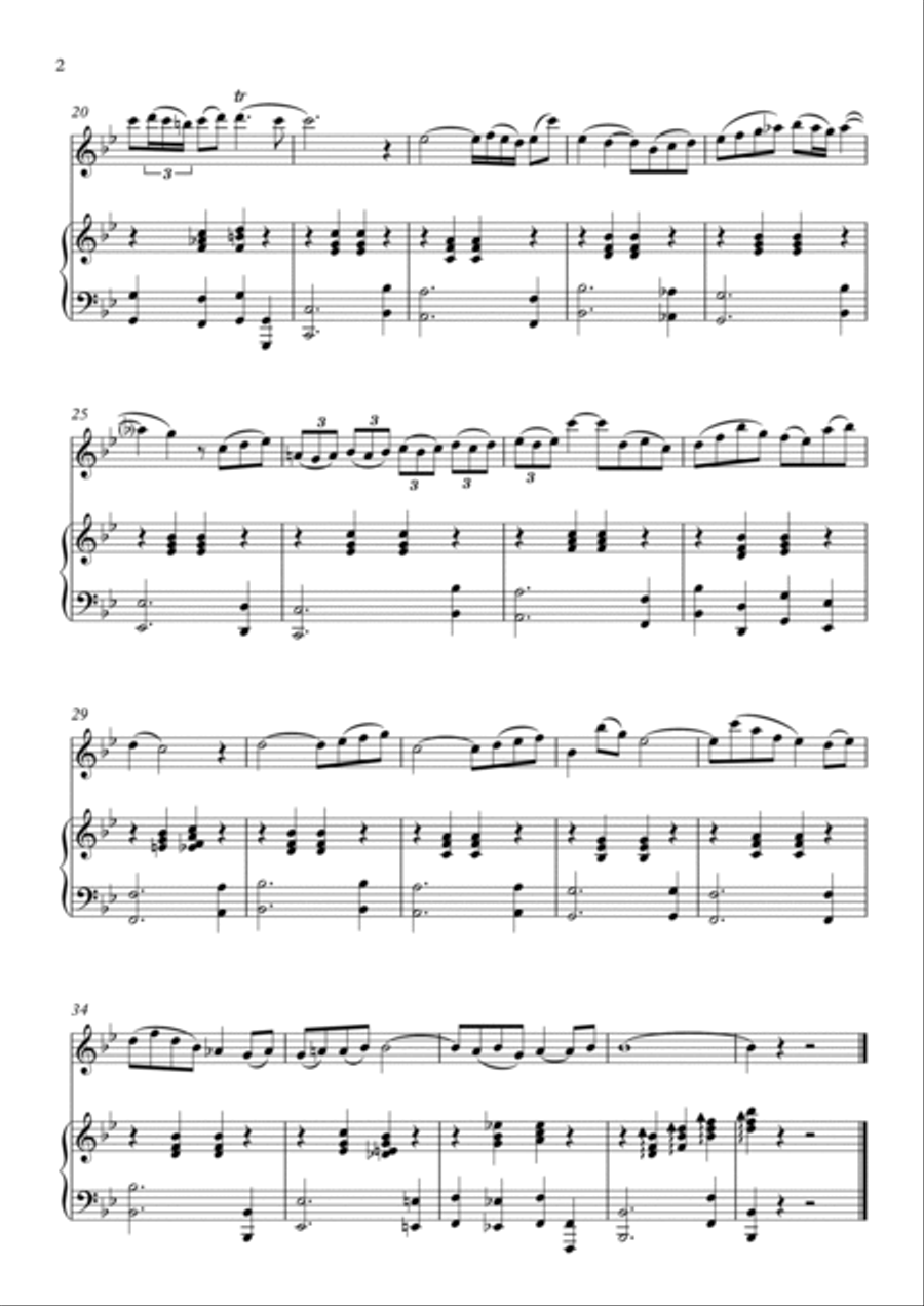 Arioso (From Cantata 156 - Sinfonia) Chamber Music scores gallery preview page 2