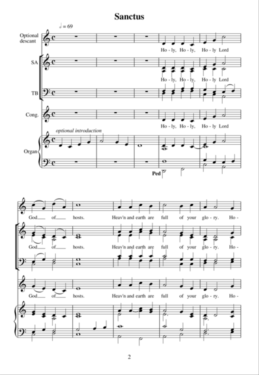 Wondrous Love: A Mass for Lent 4-Part scores gallery preview page 3