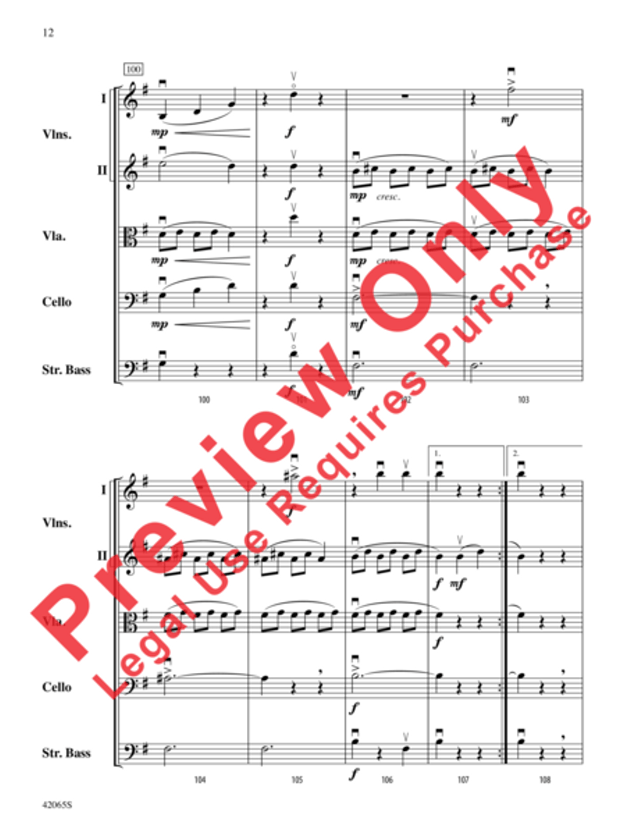 Les Patineurs String Orchestra scores gallery preview page 13