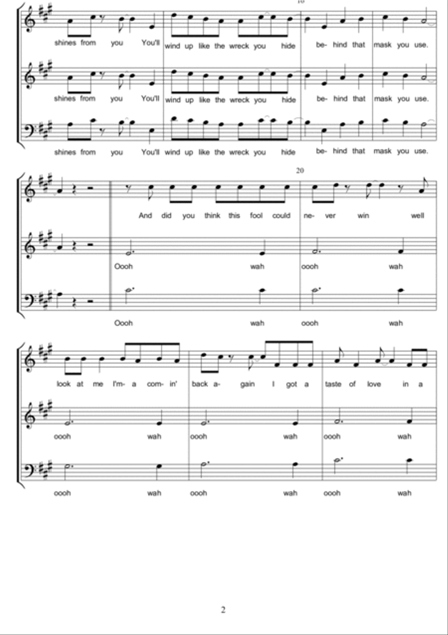 I'm Still Standing 3-Part scores gallery preview page 2