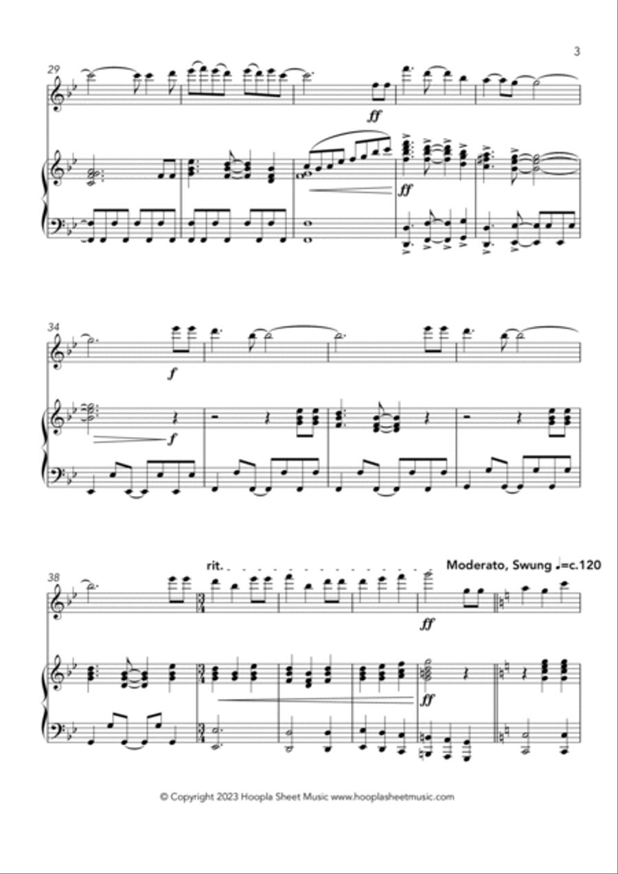 Happy Funky Birthday Flute Solo scores gallery preview page 3