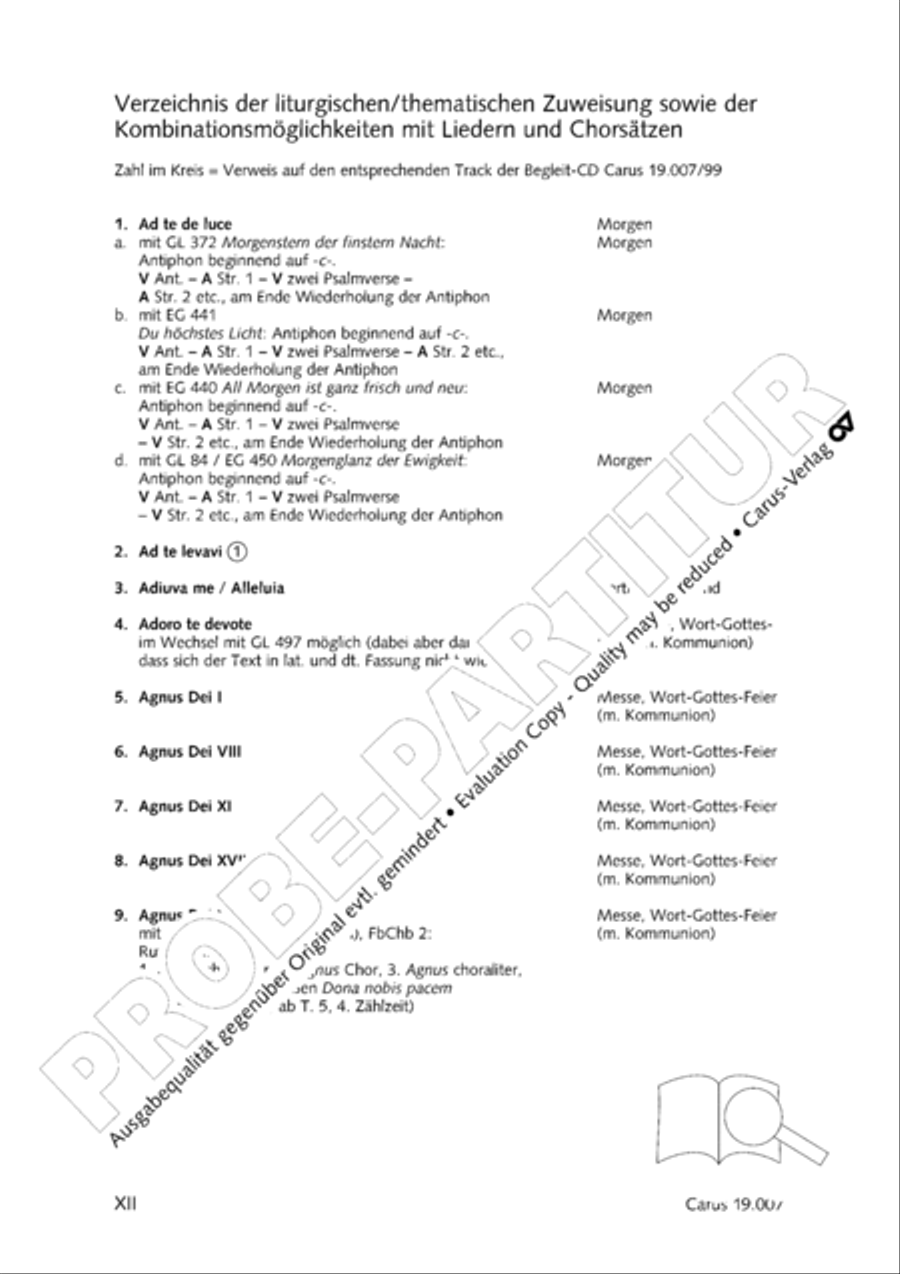In hymnis et canticis. Gregorian chant collection Choir scores gallery preview page 13