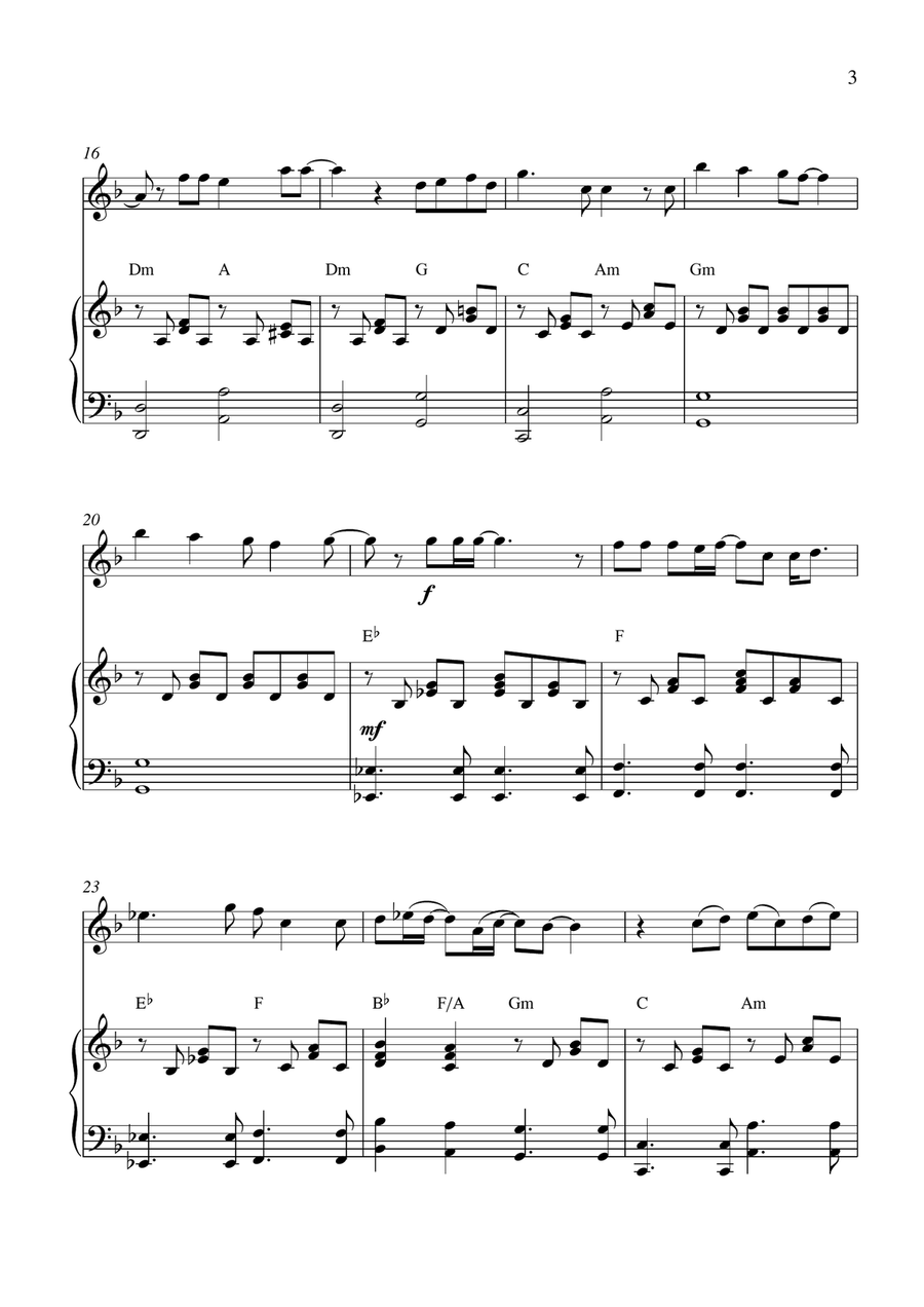 Eternal Flame Violin Solo scores gallery preview page 3