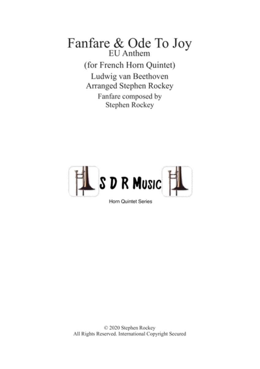 Fanfare and Ode To Joy for French Horn Quintet image number null