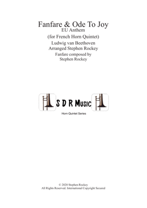 Book cover for Fanfare and Ode To Joy for French Horn Quintet