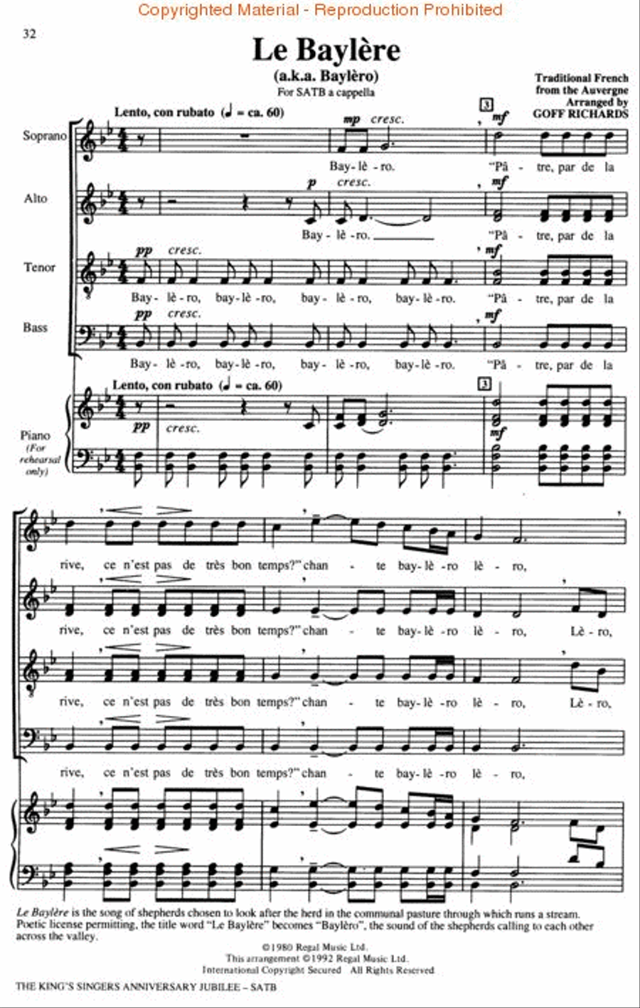 The King's Singers' 25th Anniversary Jubilee (Collection) Divisi scores gallery preview page 3