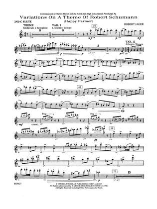 Variations on a Theme of Robert Schumann: 2nd Flute