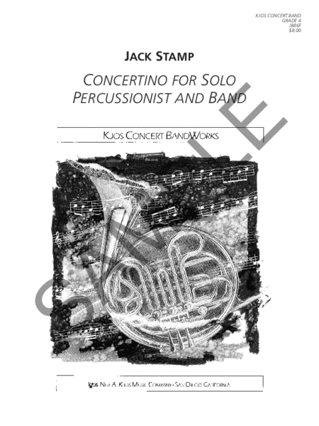 Concertino for Solo Percussionist and Band - Score
