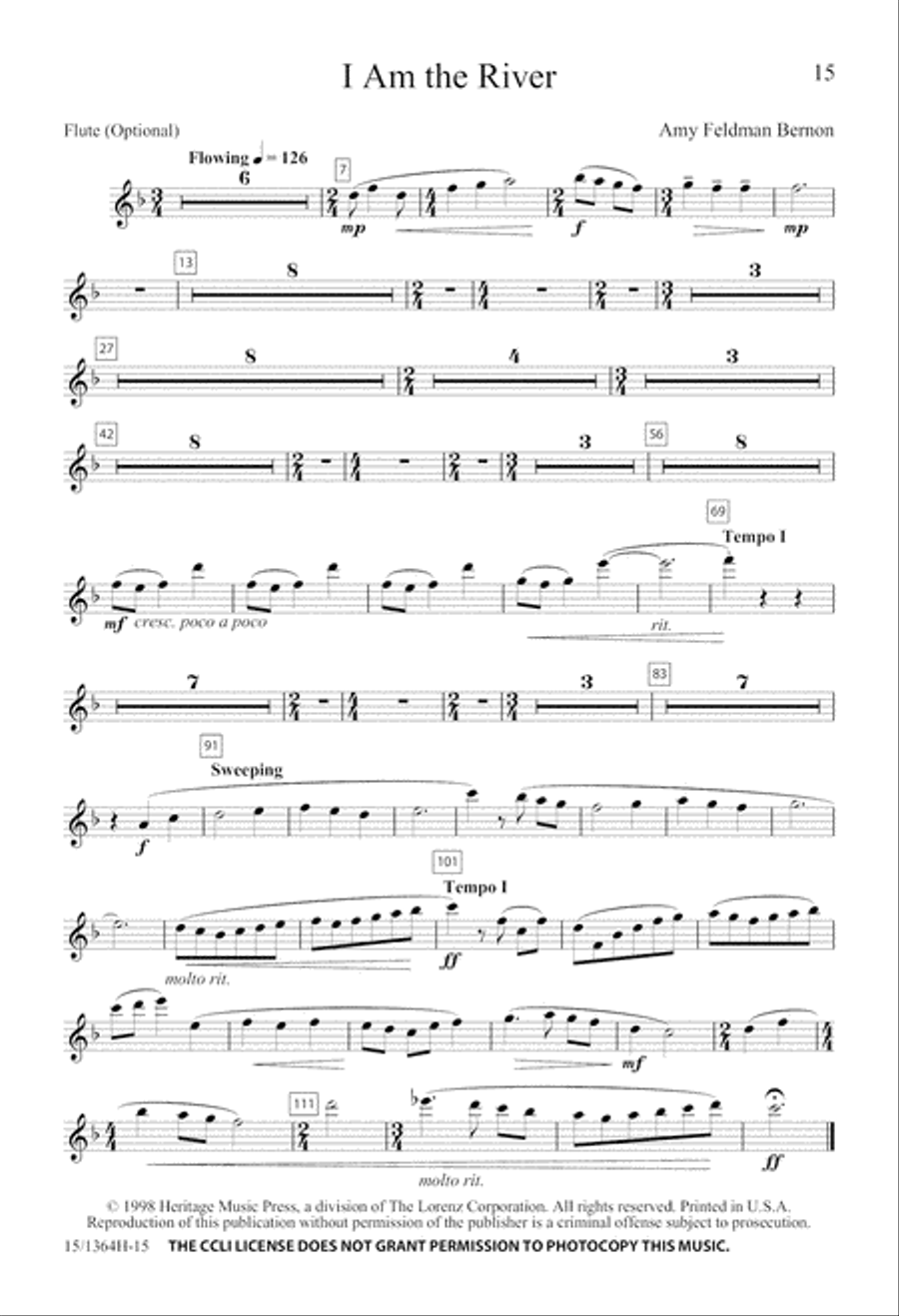 I Am the River 3-Part scores gallery preview page 16