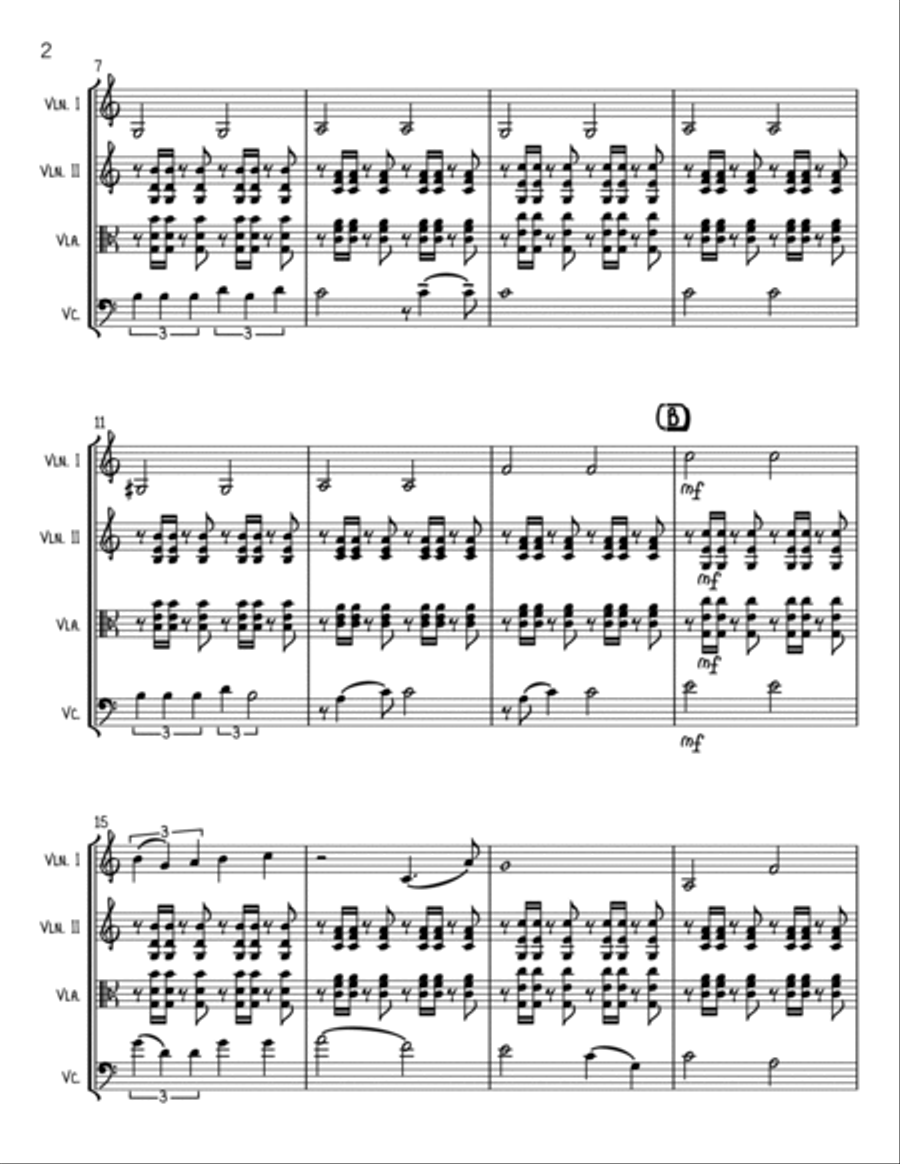 Over The Rainbow String Trio scores gallery preview page 2