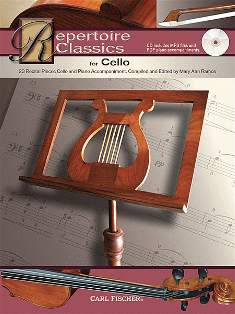 Repertoire Classics for Cello Piano Accompaniment scores gallery preview page 1