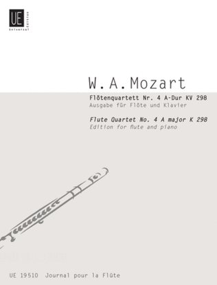 Book cover for Flute Quartet 4, A Maj, Arr. F
