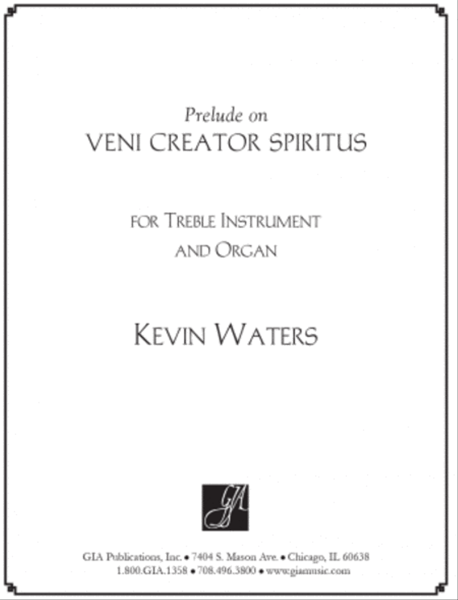 Prelude on VENI CREATOR SPIRITUS C Instrument scores gallery preview page 1