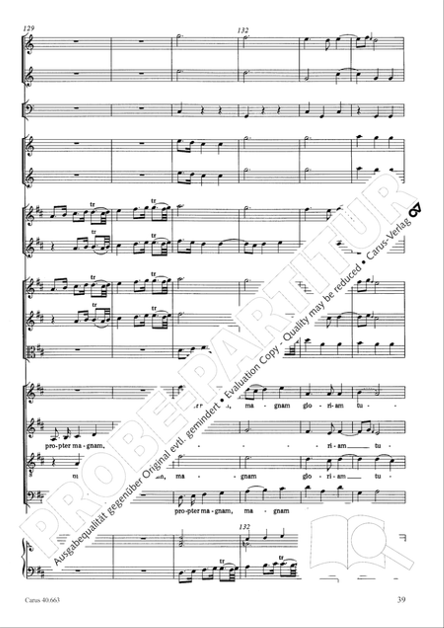 Mass in D minor (Missa in d) ATB scores gallery preview page 55