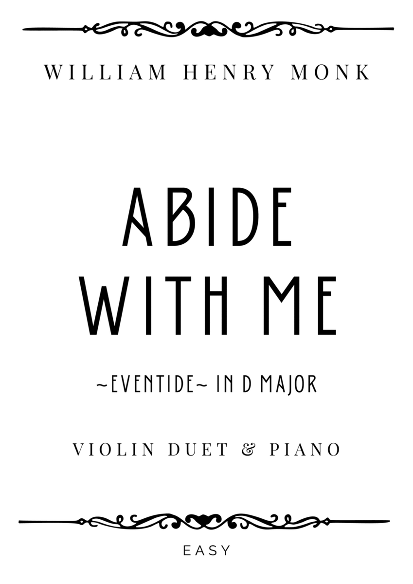 Monk - Abide with Me (Eventide) in D Major - Easy image number null