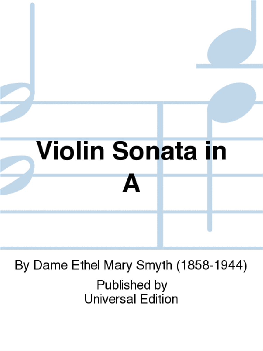Violin Sonata In A Violin scores gallery preview page 1