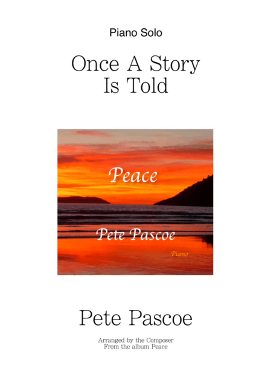 Once a Story's Told Piano Solo scores gallery preview page 1