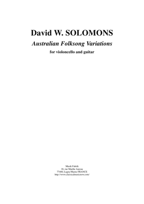 David Warin Solomons: Australian Folksong Variations for cello and guitar