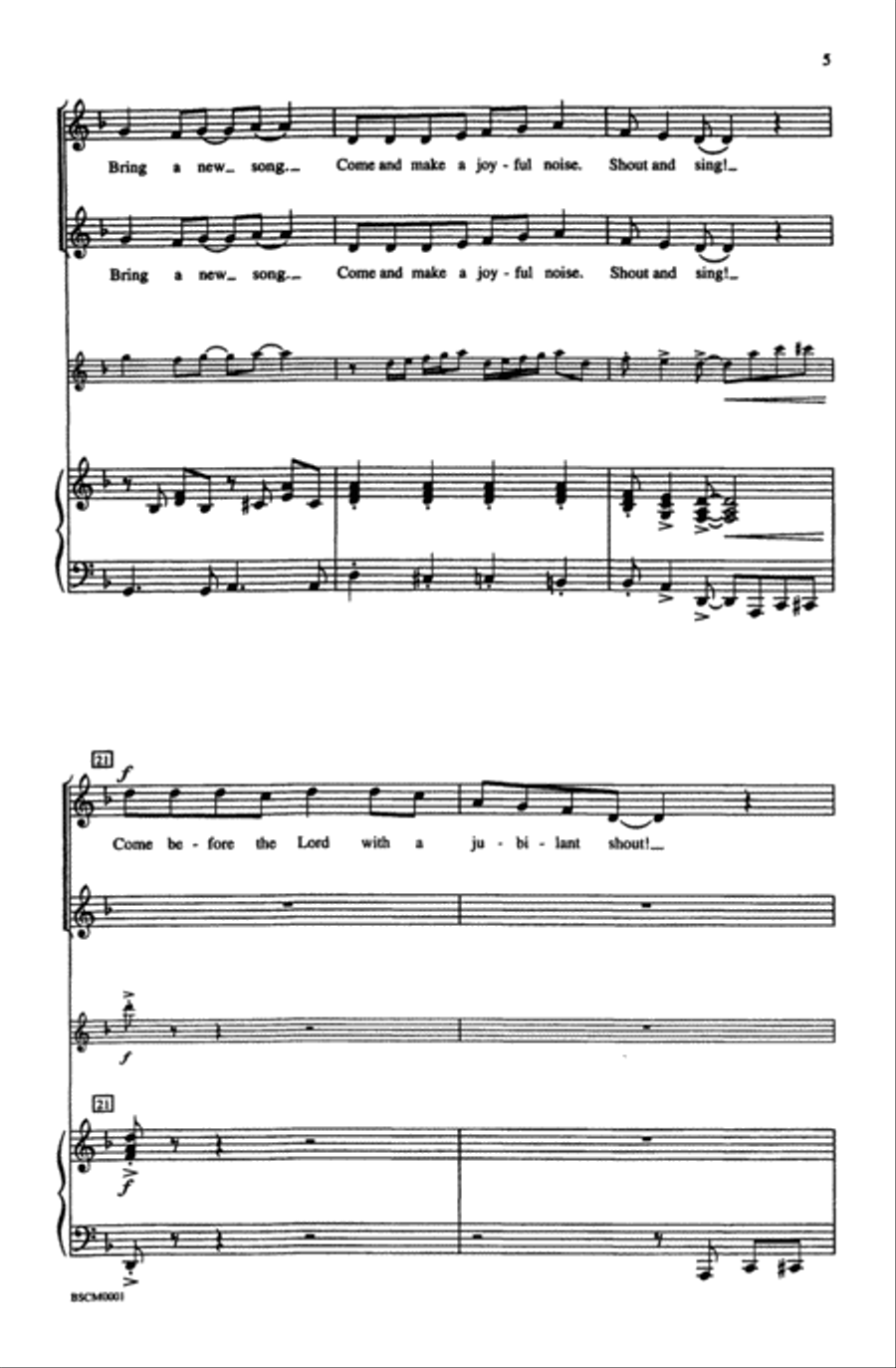 Sing! Shout! Alleluia! Sing! Shout! Alleluia! 2-Part scores gallery preview page 5