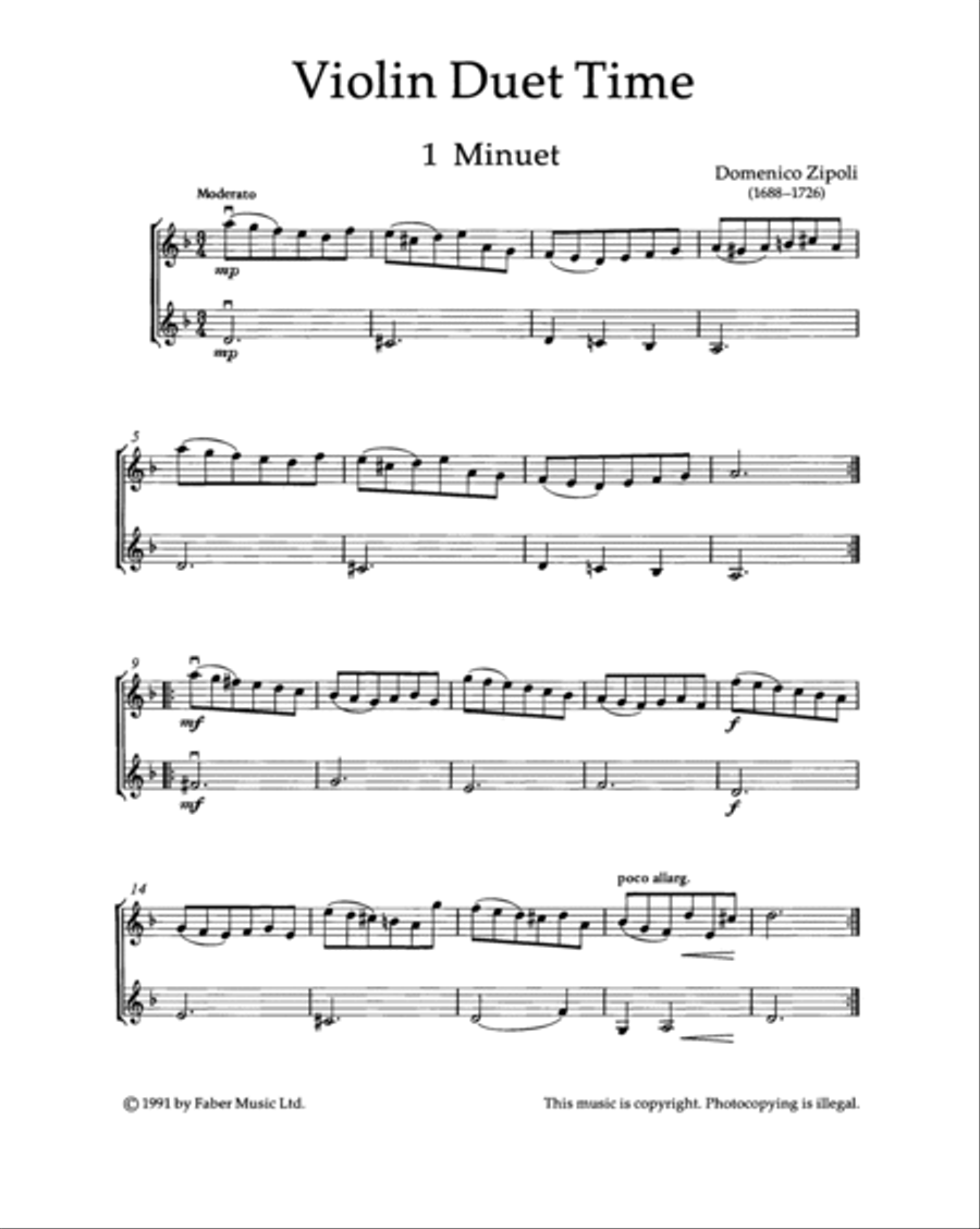 Violin Duet Time String Duet scores gallery preview page 2