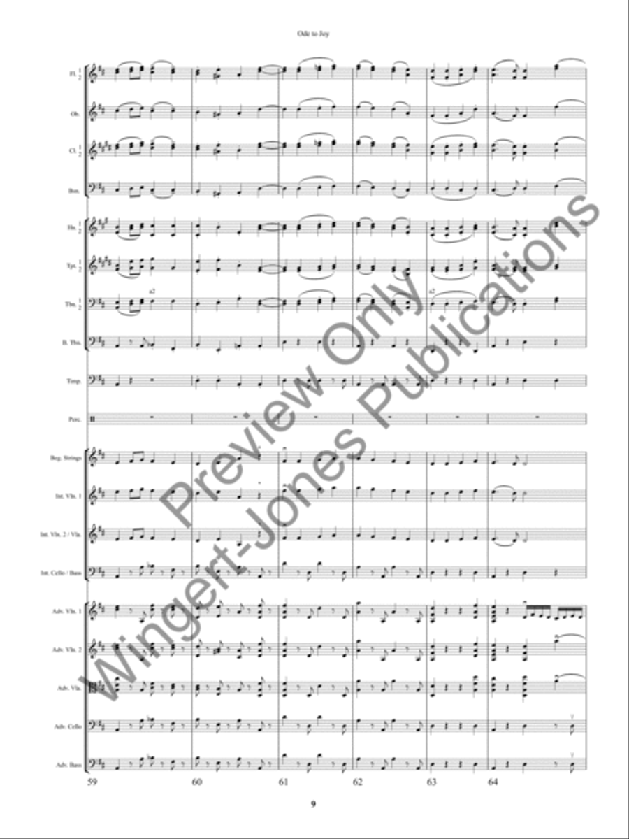 An Ode to Joy Festival Full Orchestra scores gallery preview page 12