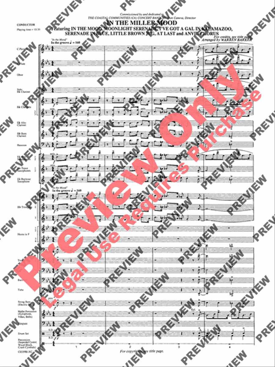 In the Miller Mood Concert Band scores gallery preview page 4