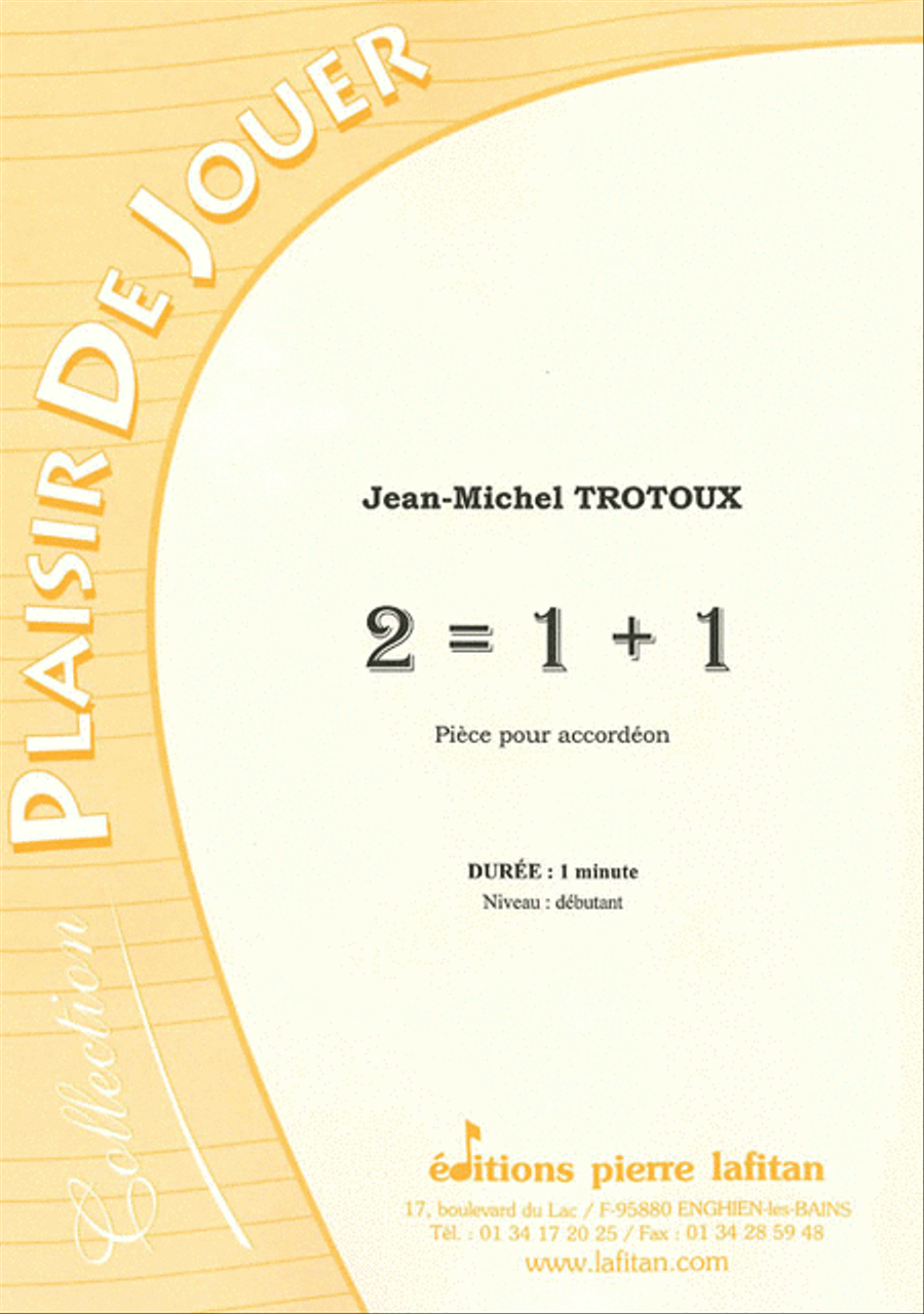 2 = 1 + 1 2 = 1 + 1 Accordion scores gallery preview page 1