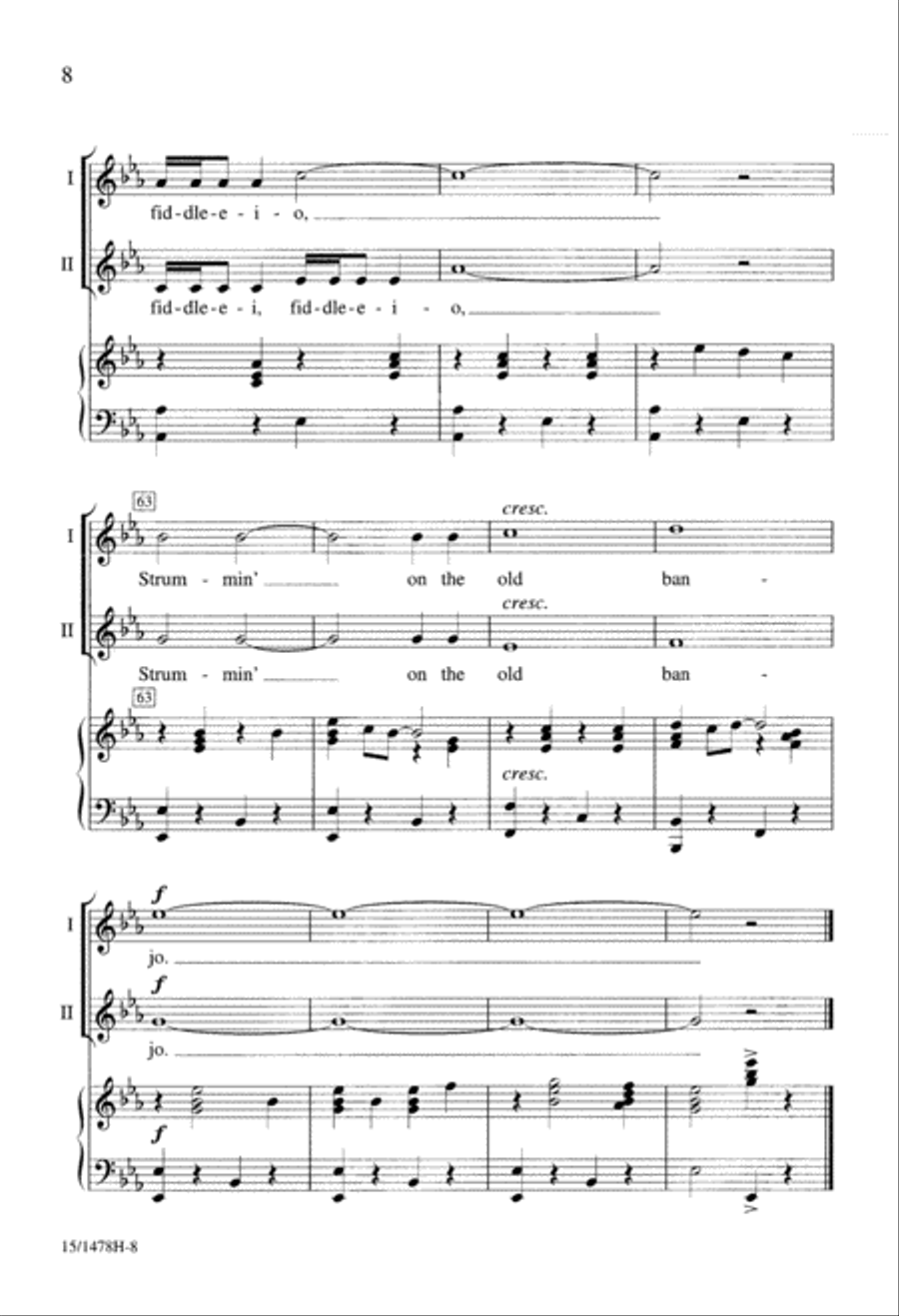 I've Been Workin' on the Railroad 2-Part scores gallery preview page 8