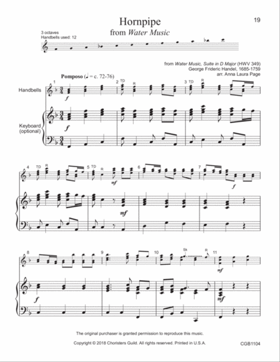 Wade in the Water - Reproducible Handbell Collection Handbell Choir scores gallery preview page 10