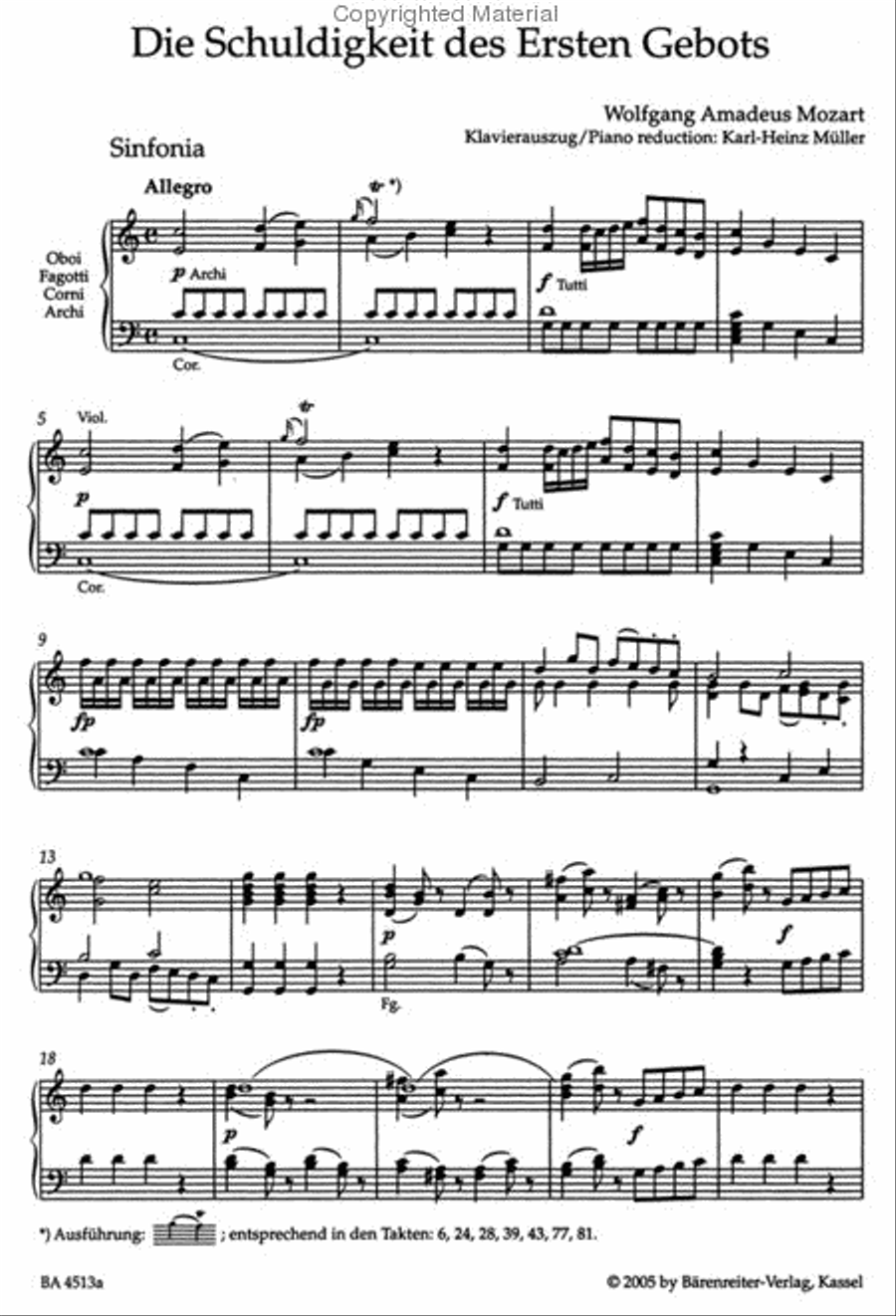 Die Schuldigkeit des Ersten Gebots, KV 35 Tenor Voice scores gallery preview page 2