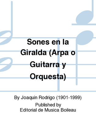 Book cover for Sones en la Giralda (Arpa o Guitarra y Orquesta)