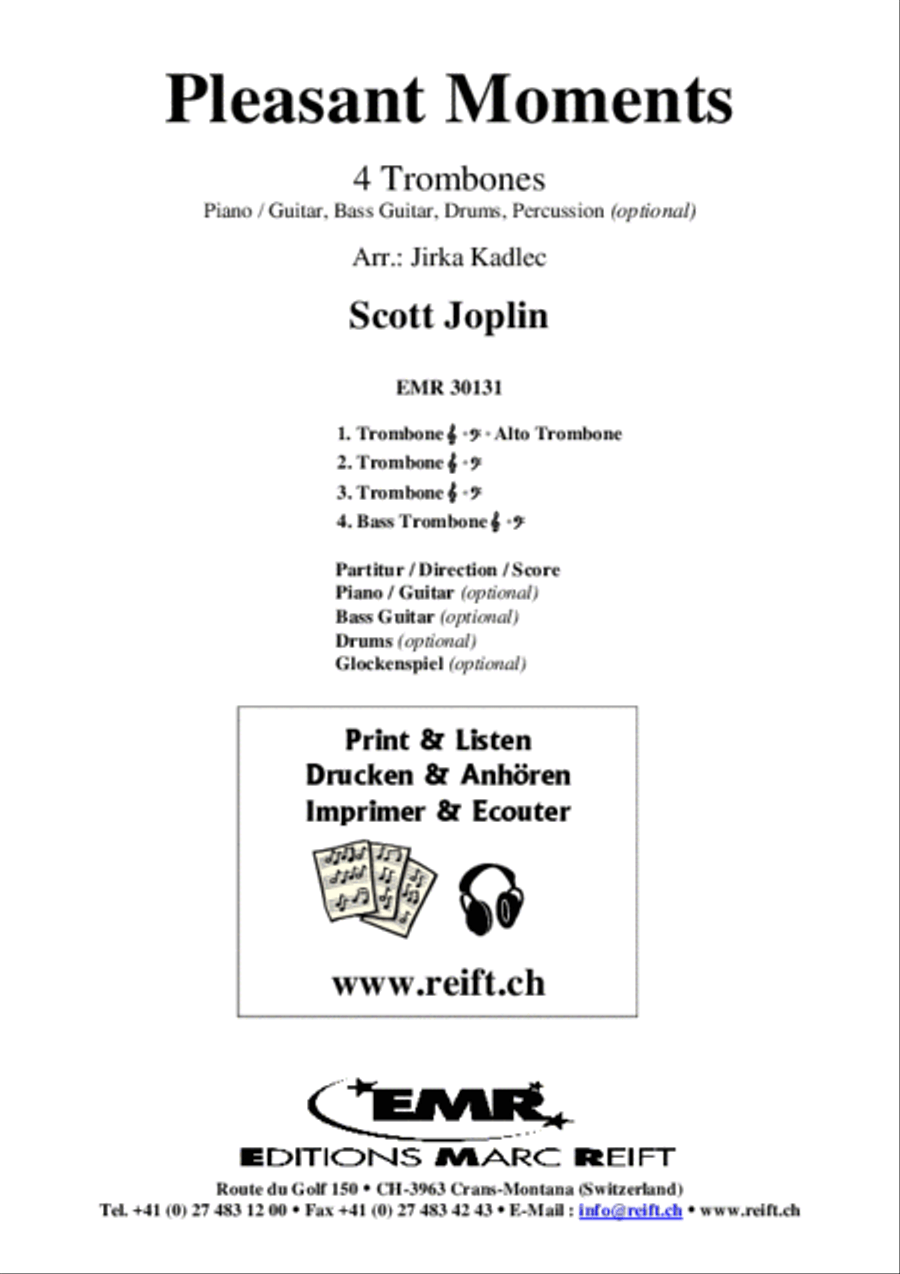 Pleasant Moments Pleasant Moments Trombone Quartet scores gallery preview page 2