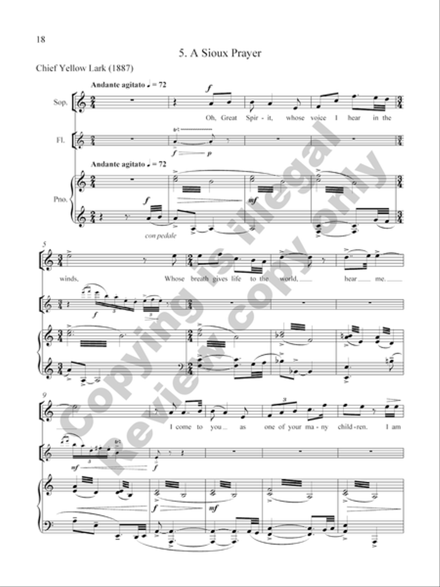 Songs of the Human Spirit Flute scores gallery preview page 14