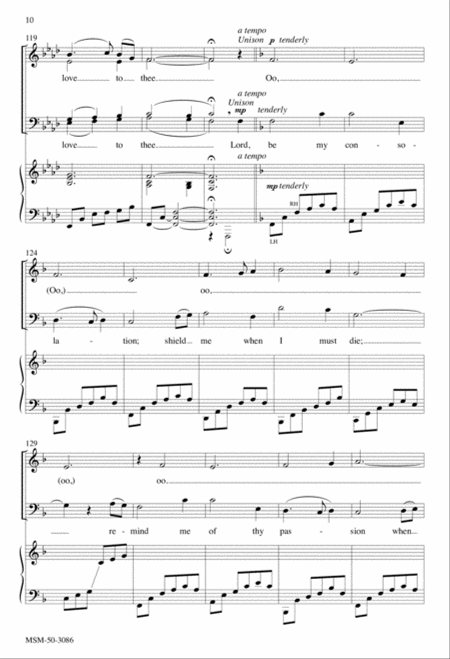 O Sacred Head, Now Wounded 4-Part scores gallery preview page 10