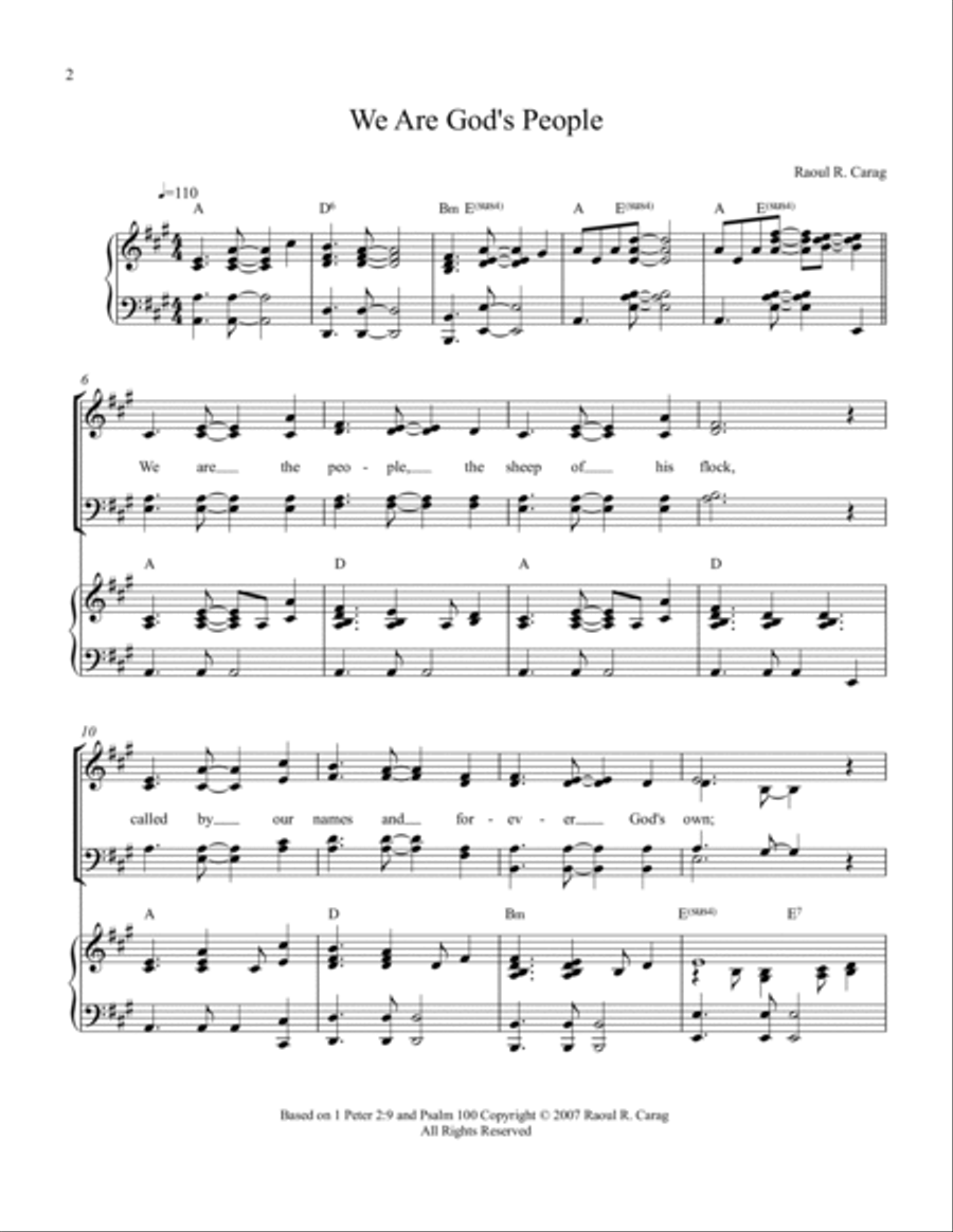 We Are God's People 4-Part scores gallery preview page 2