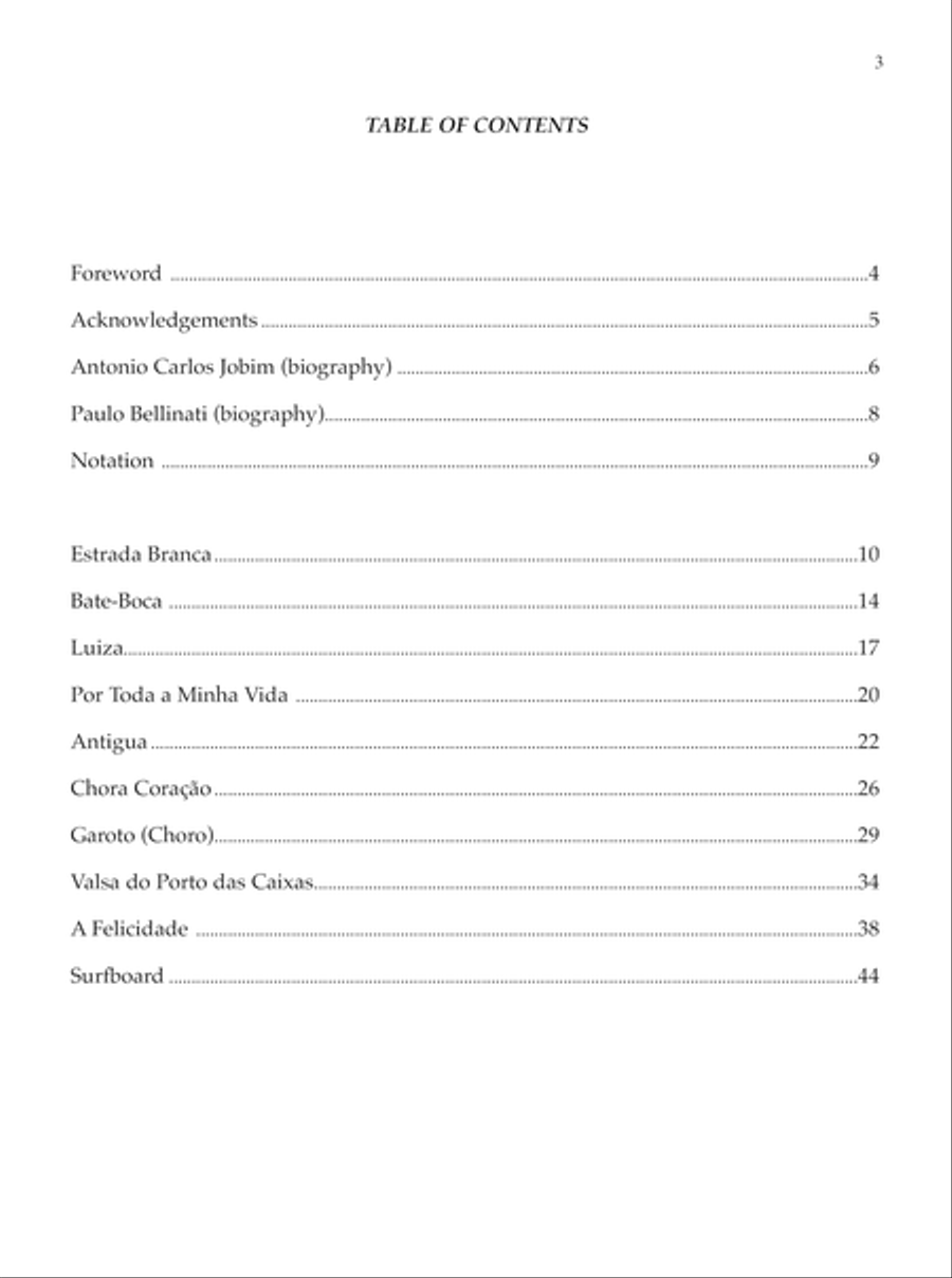 Antonio Carlos Jobim for Classical Guitar Acoustic Guitar scores gallery preview page 4