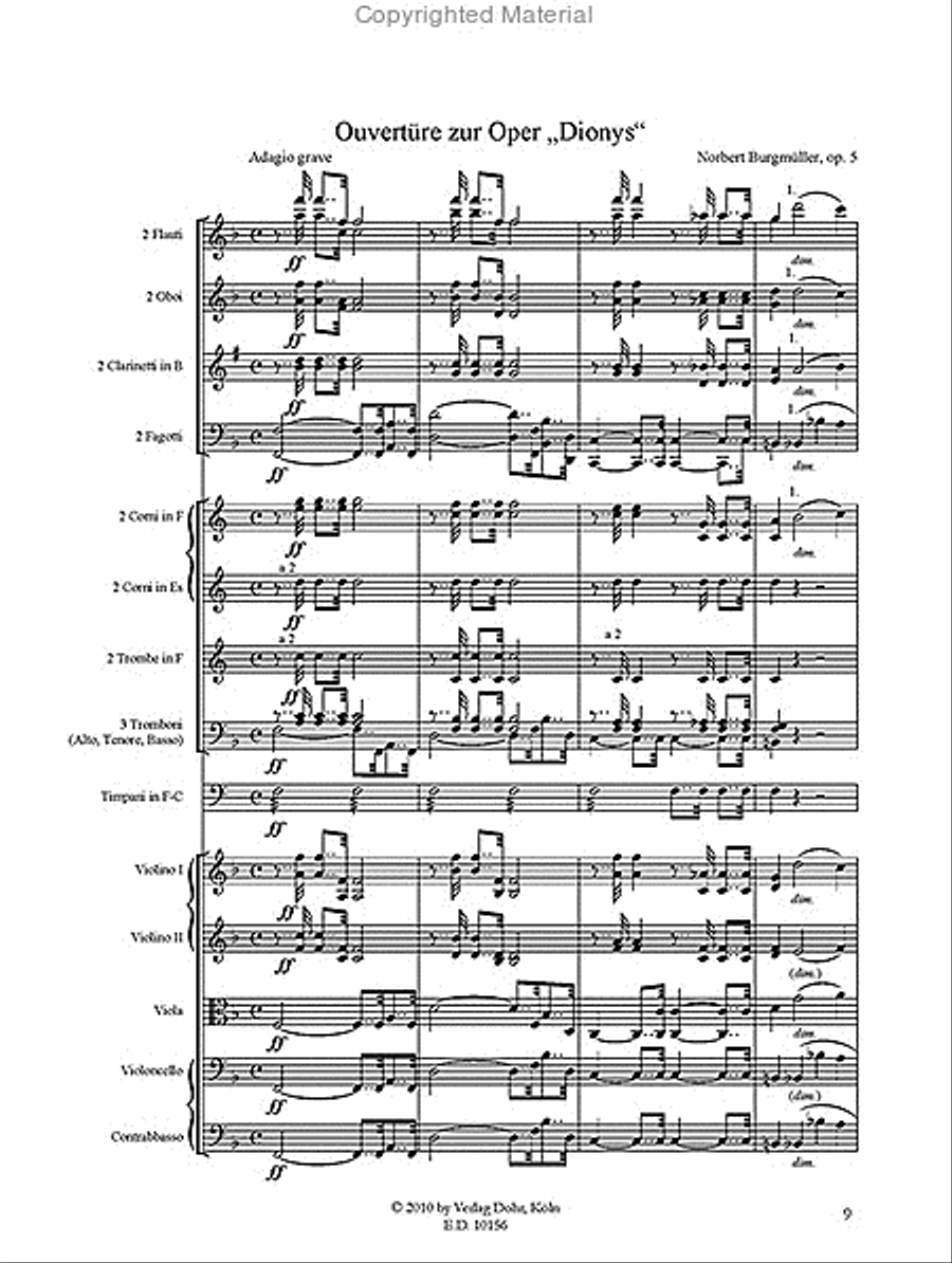 Ouvertüre - Vier Entr'actes Full Orchestra scores gallery preview page 2