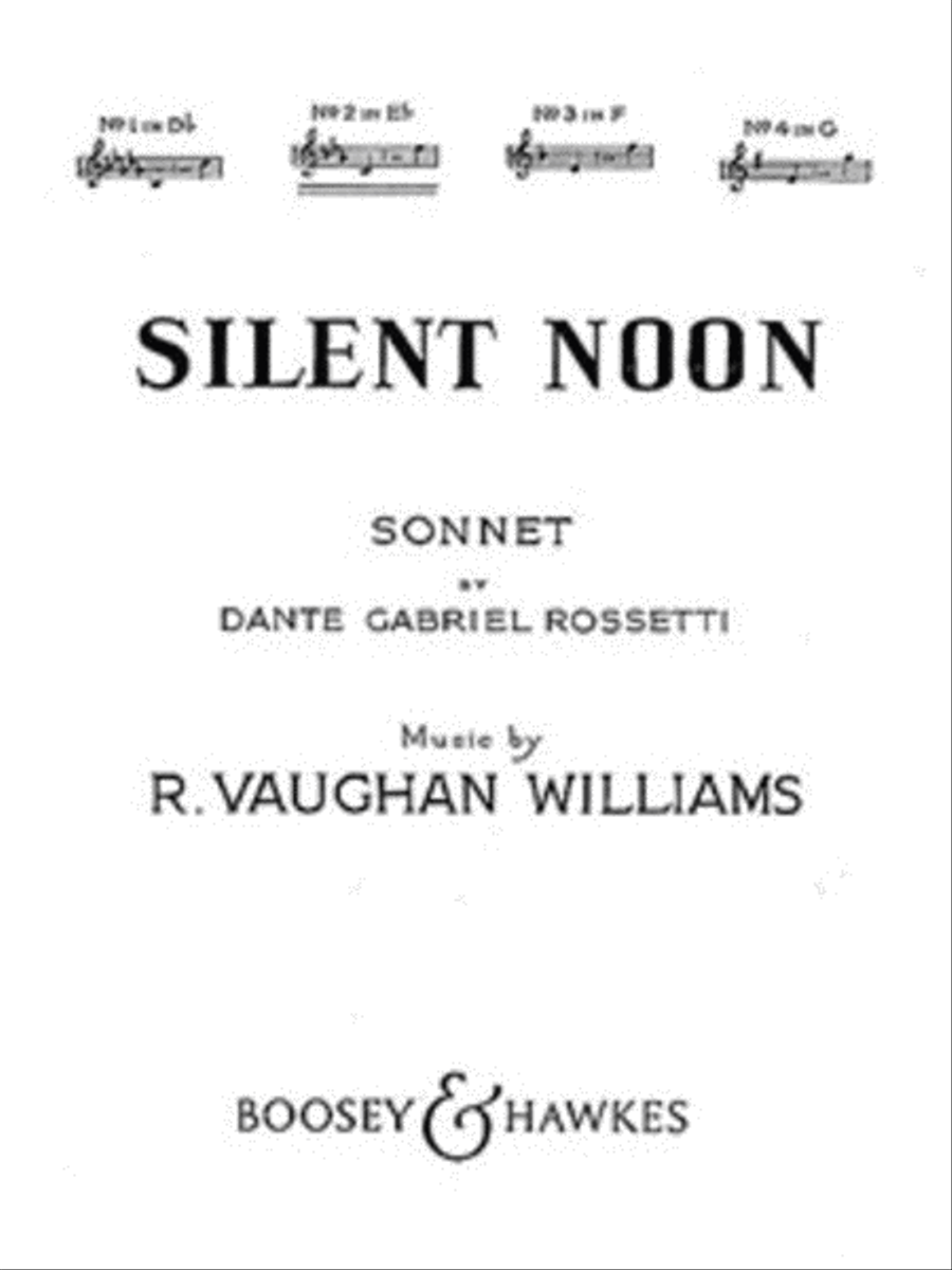 Silent Noon Medium Voice scores gallery preview page 1