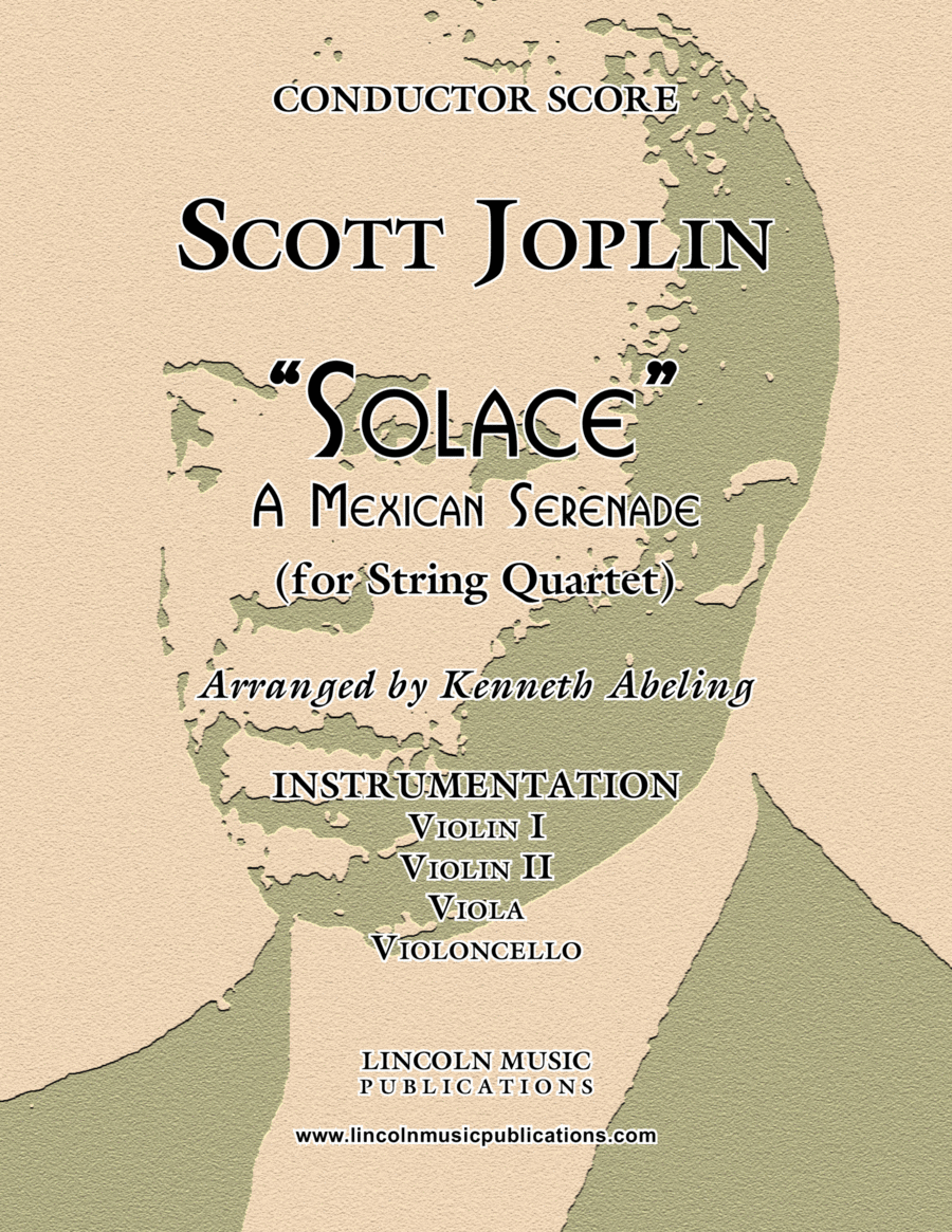 Joplin - “Solace” - A Mexican Serenade (for String Quartet) String Quartet scores gallery preview page 1